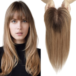 AT Beauty Remy Wig Silk Base Indian Hair Piece Real Straight Human Hair Topper Women Hairpieces