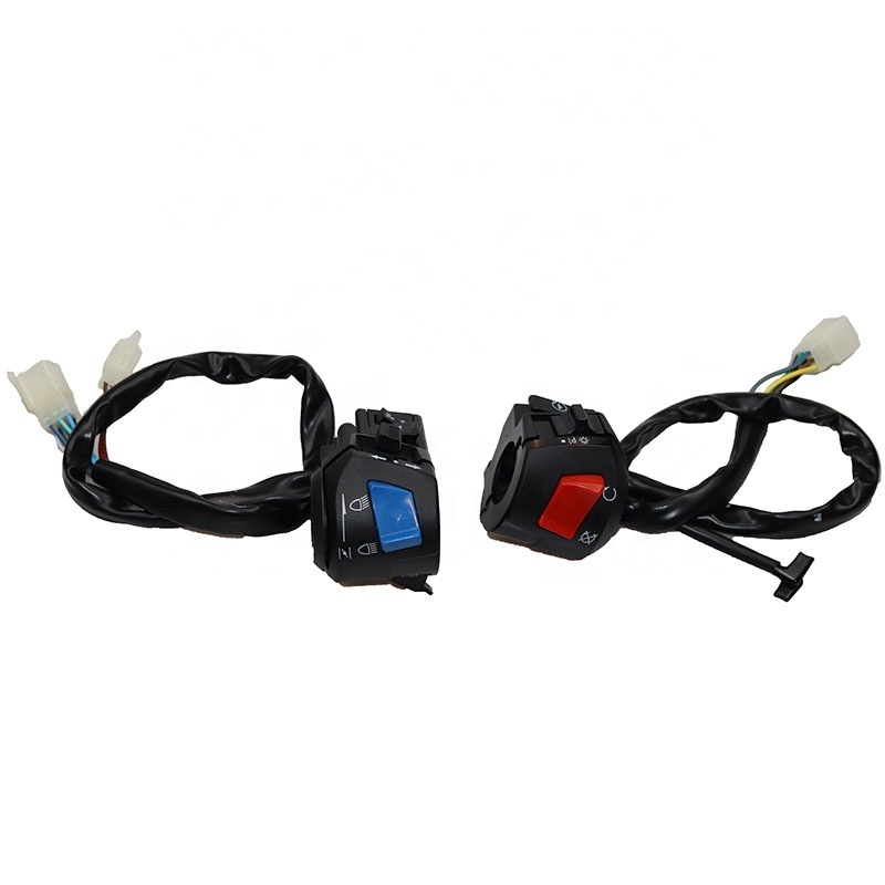 Handlebar Switch Electric Control System Motorcycle Left and Right Handlebar Kill Switch For Headlight Horn and Ignition