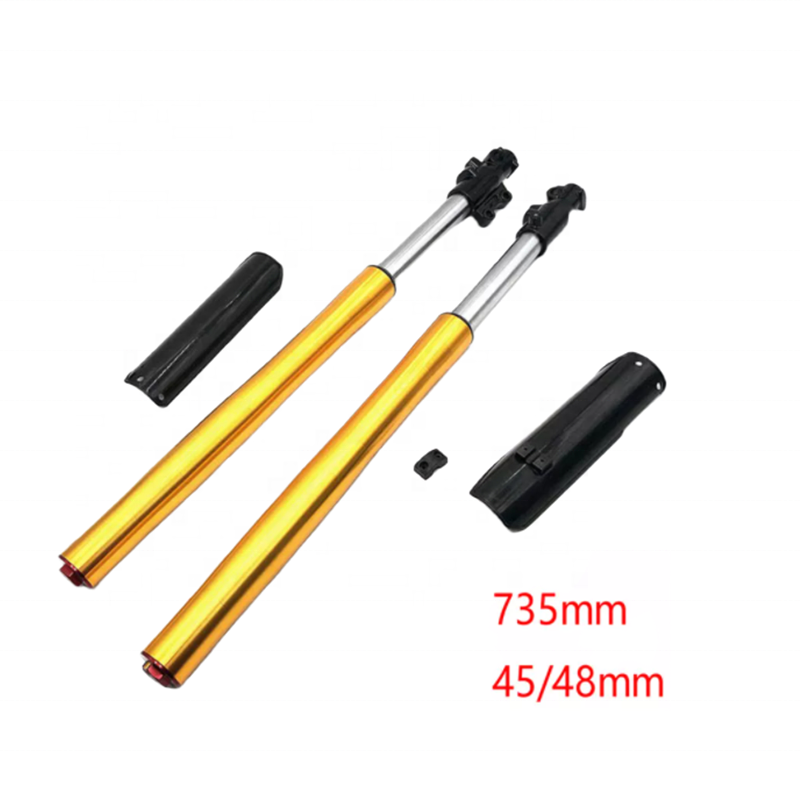 710MM Front Inverted fork shock absorption 45MM/48MM for Chinese Dirt pit bike CRF KLX with protector Cover