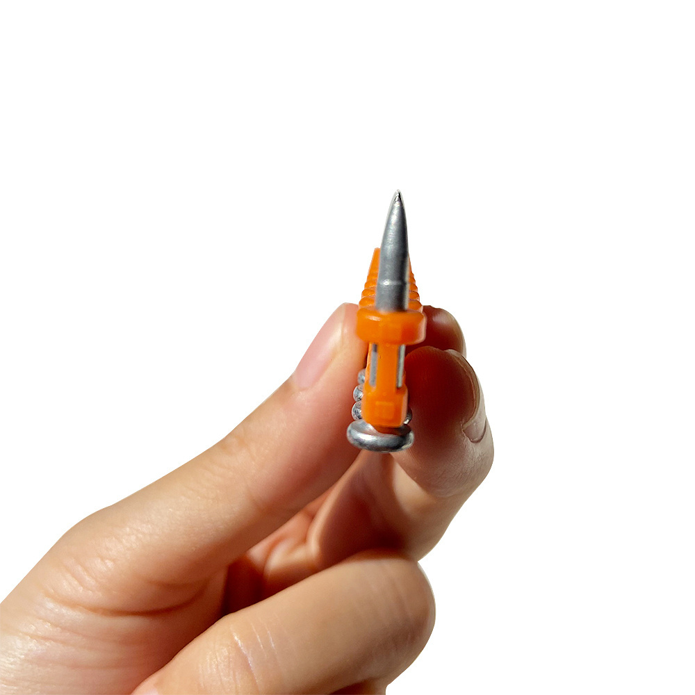 Spit Bullet Ballistic Tip Nail with Orange Jacket for Hard Concrete Steel Nails Building Gas Nails