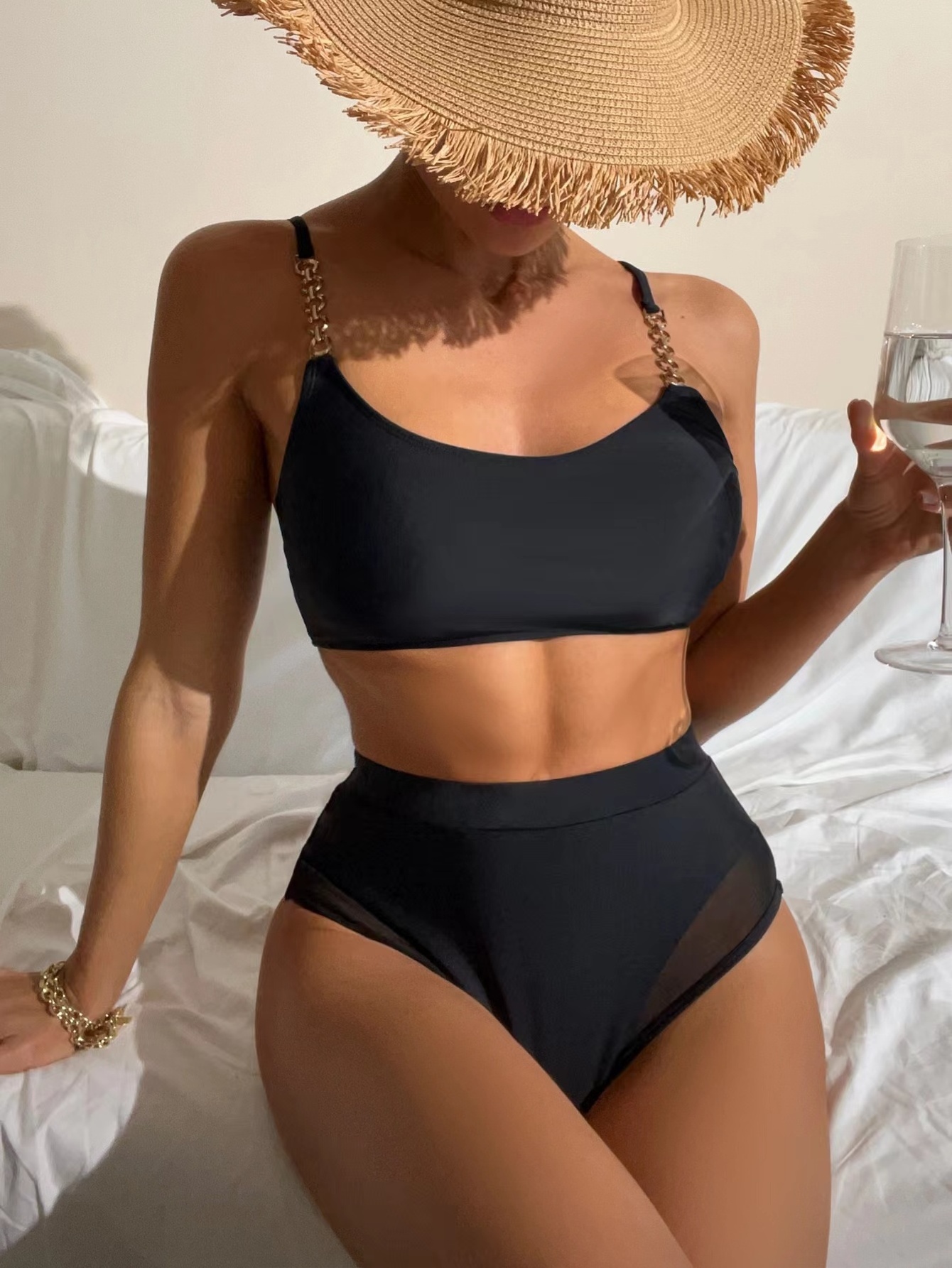 New women's swimsuit European and American Sexy waist bikini split swimwear beachwear plus size wholesale price fashion show