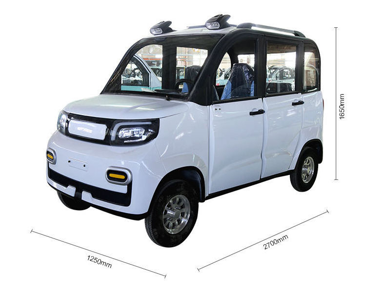 2023 New Maintenance Free Low-Speed carro voiture 2024 auto 4 Seater Fully Enclosed Vehicle Small Auto Electric Mini Cars