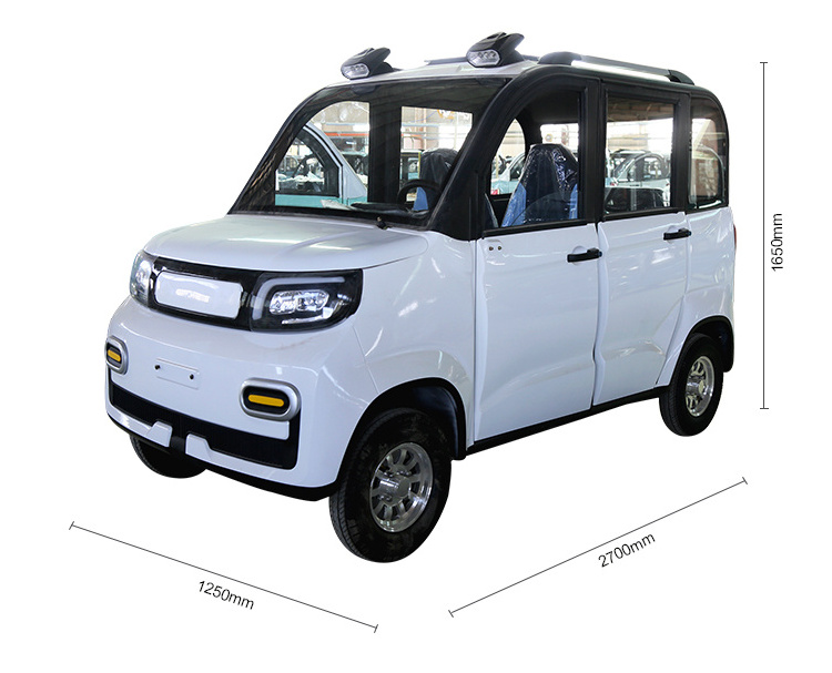 2023 New Maintenance Free Low-Speed carro voiture 2024 auto 4 Seater Fully Enclosed Vehicle Small Auto Electric Mini Cars