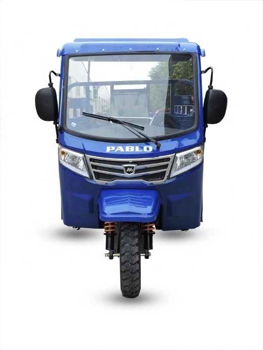 200cc high chassis food delivery engine full closed ambulance kit electrique heavy cargo tricycle