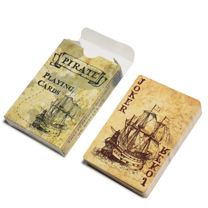 Pirate Standard Playing Cards Vintage Pirate Ship Poker Cards Waterproof Deck of Playing Cards