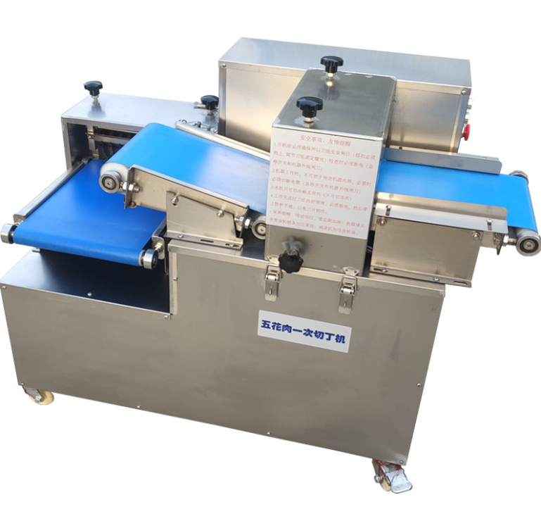 Chopper For Ground Beef Pork Slice Meat Cutting Machine One-shot dicing machine Fresh meat and chicken dicing equipment