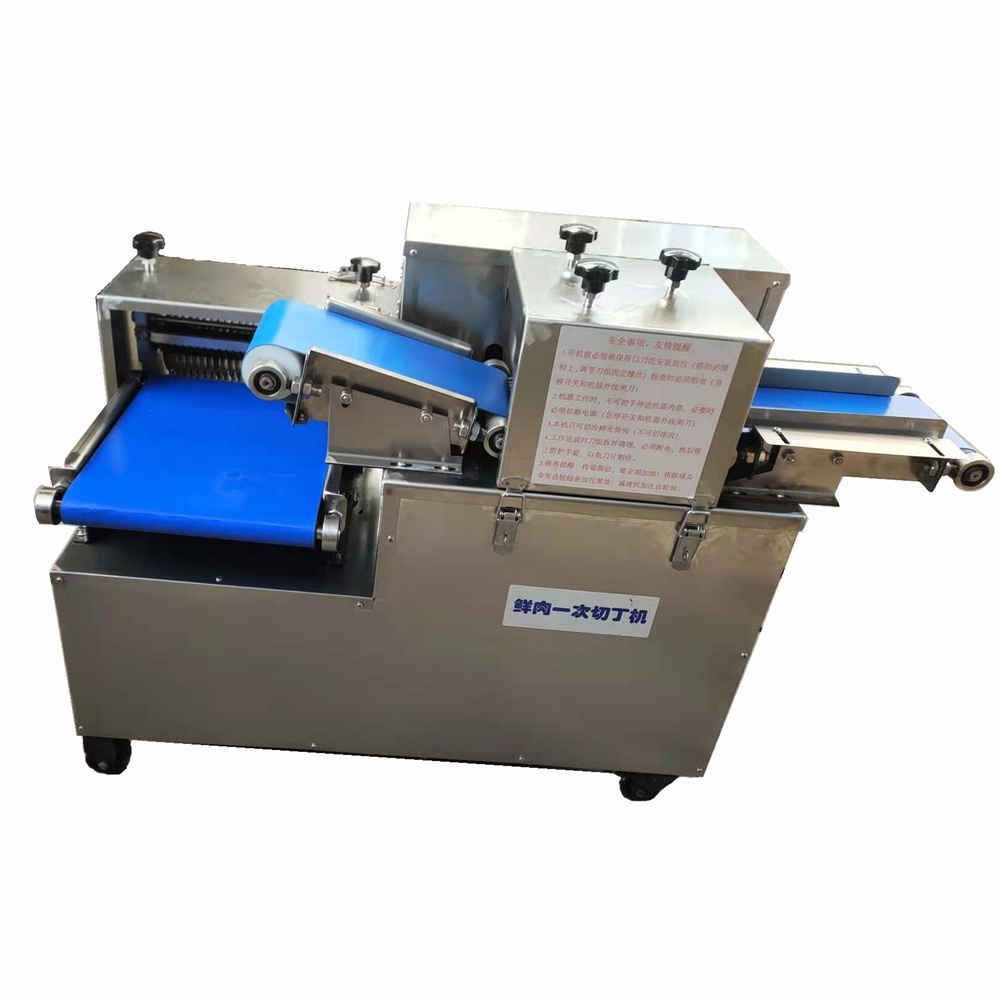 Chopper For Ground Beef Pork Slice Meat Cutting Machine One-shot dicing machine Fresh meat and chicken dicing equipment