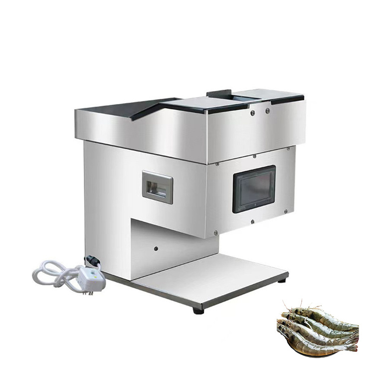 Open Automatic Back Cutting Butterfly Processing Shrimp Line Slicer Machine