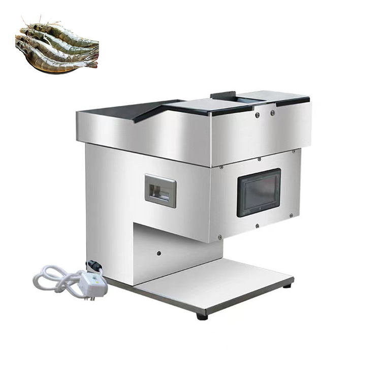 Open Automatic Back Cutting Butterfly Processing Shrimp Line Slicer Machine