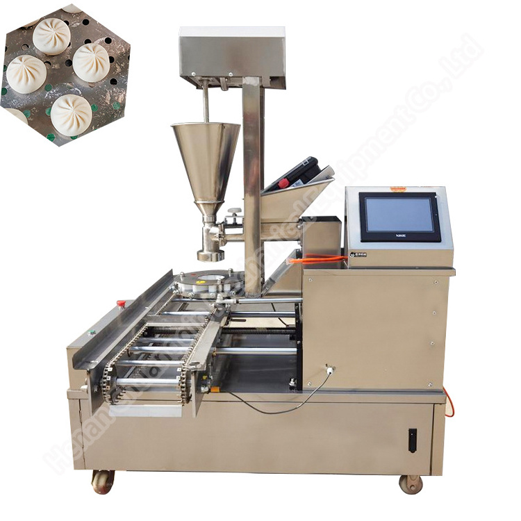 Steamed Stuffing Bun Machine Soup Momo Dumpling Maker Pork Steamed Buns Banh Bao Making Machine