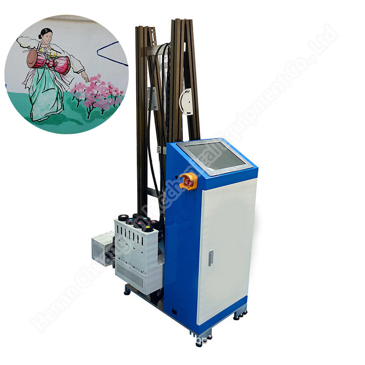 Uv computerize concrete robojet painting machine sale low price automatic 3d vertical wall printer