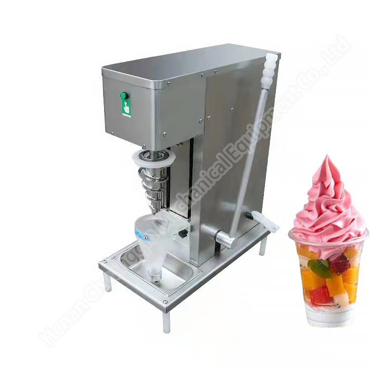 Ice Cream Machine Automatic Commercial Electric Milkshake Fruit Blending Mix Soft Ice Cream Blender Machine