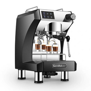 commercial manual espresso two group head one touch coffee machine