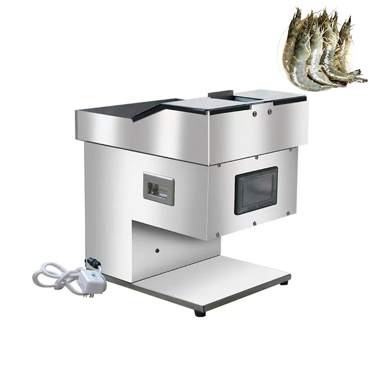 Open Automatic Back Cutting Butterfly Processing Shrimp Line Slicer Machine