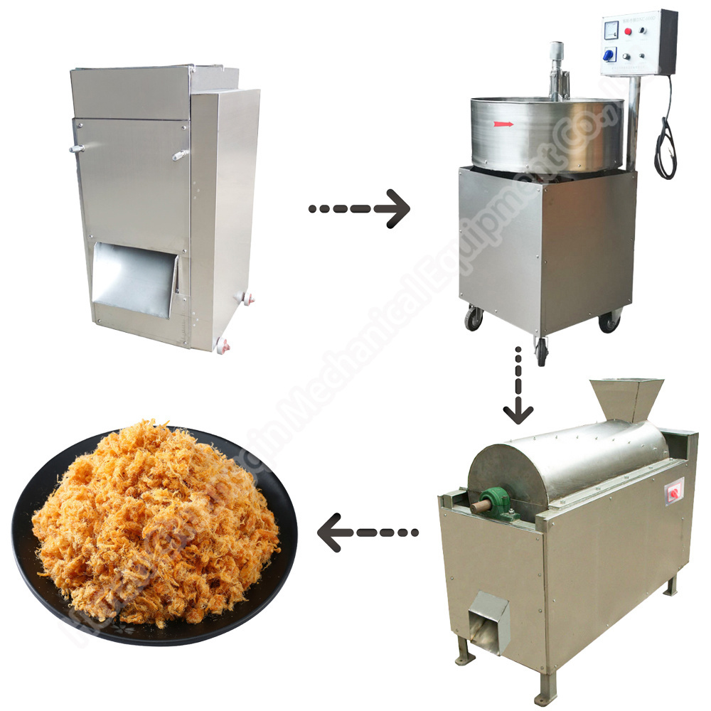 Industrial shredded chicken meat machine meat floss pan meat floss cooker