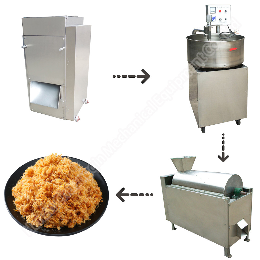 Meat shredder automatic cooked chicken meat beef floss shredder cooked meat shredding machine