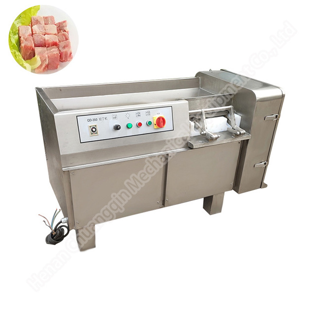 Cubes Meat Cutting Machine Chicken And Duck Meat Divide Machine Meat Dicer Frozen