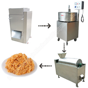 Meat shredder automatic cooked chicken meat beef floss shredder cooked meat shredding machine