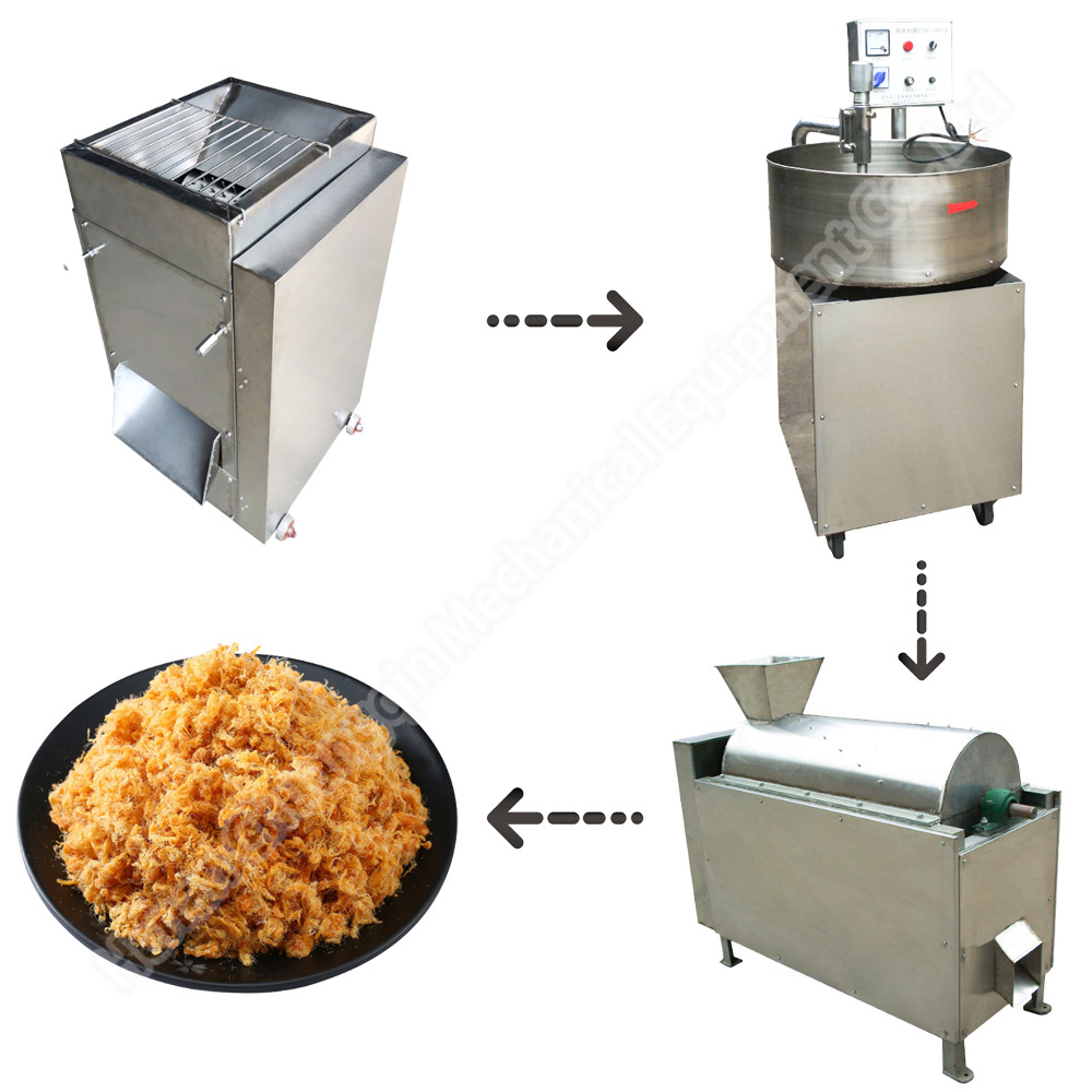 Automatic cooked chicken meat beef floss shredder industrial shredded chicken meat machine beef floss