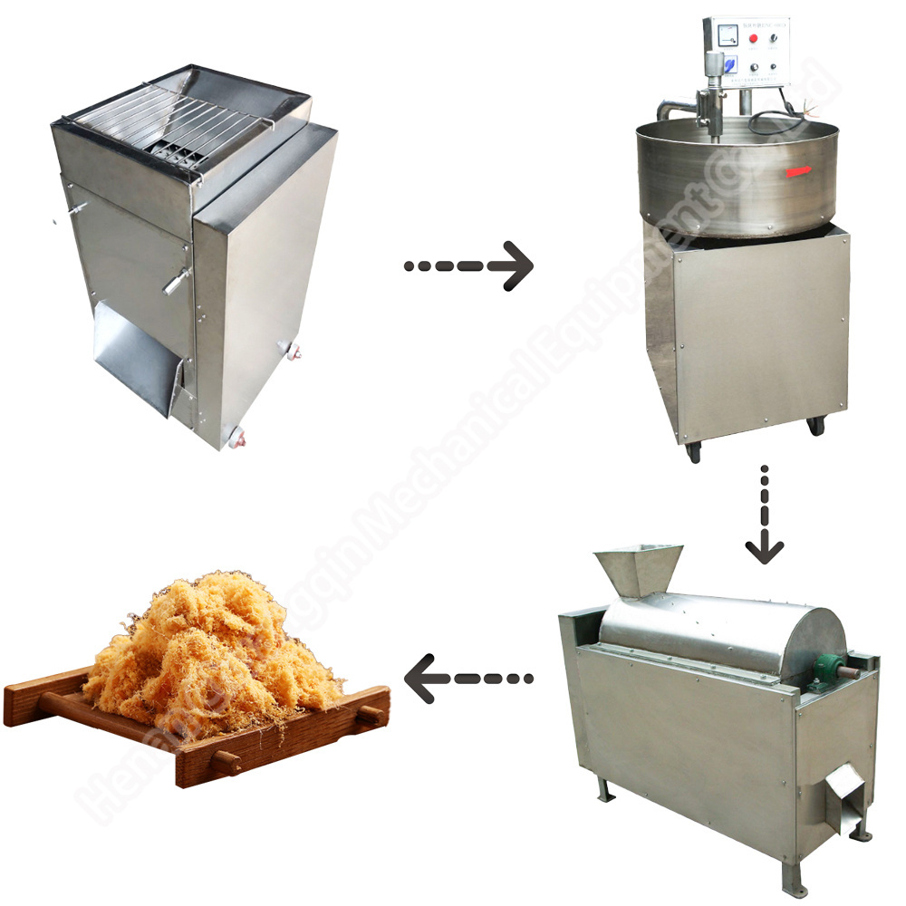 Pork meat floss processing machine tearing meat floss machine automatic meat shredder