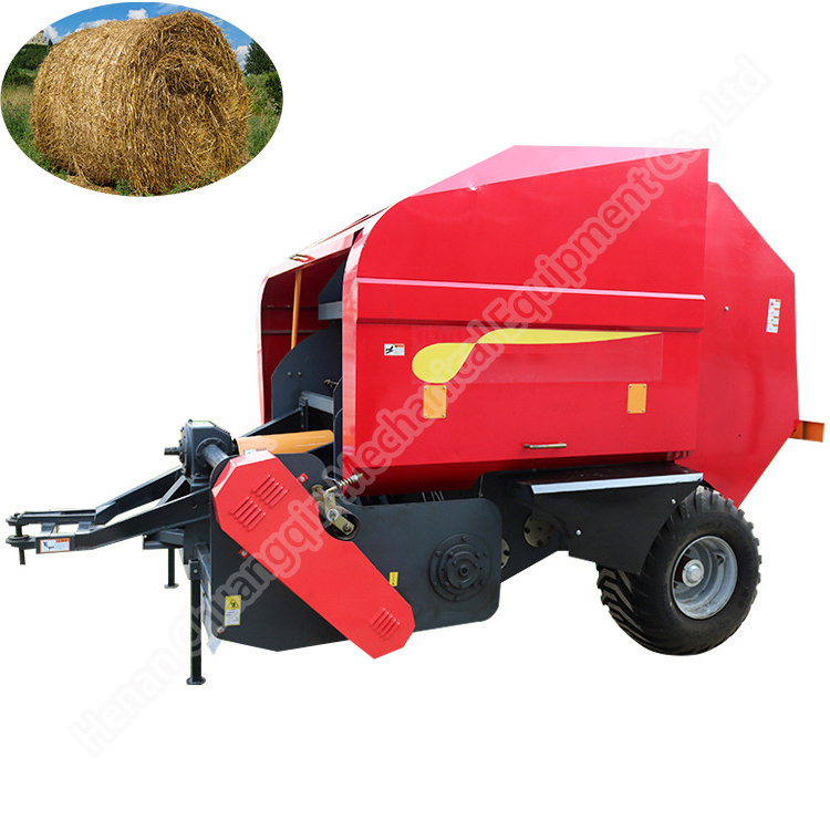 Diesel engine straw combined silage wrapper machine hay cutter and baler for 20hp tractor