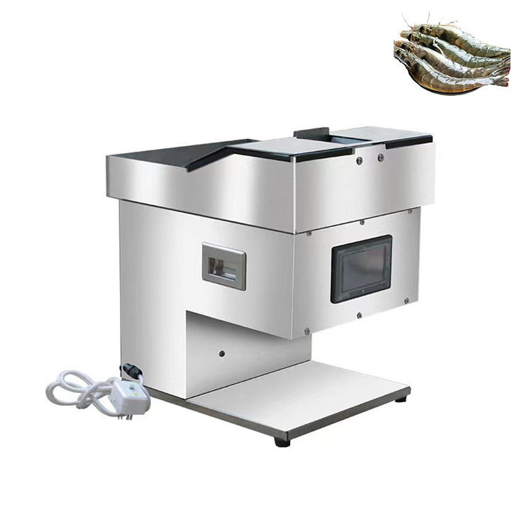 Open Automatic Back Cutting Butterfly Processing Shrimp Line Slicer Machine