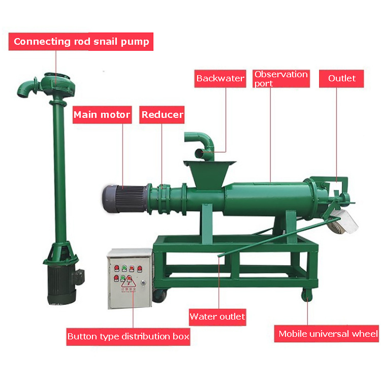 Chicken manure dryer dung manure dewatering machine cow dung drying machine