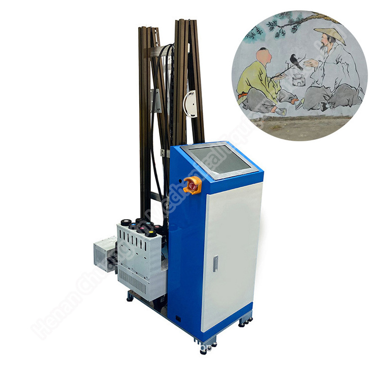 Uv computerize concrete robojet painting machine sale low price automatic 3d vertical wall printer