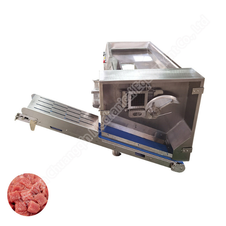 Meat dicer machine cube meat processing machine frozen meat dice cut machine