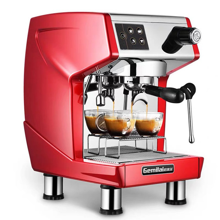 commercial manual espresso two group head one touch coffee machine