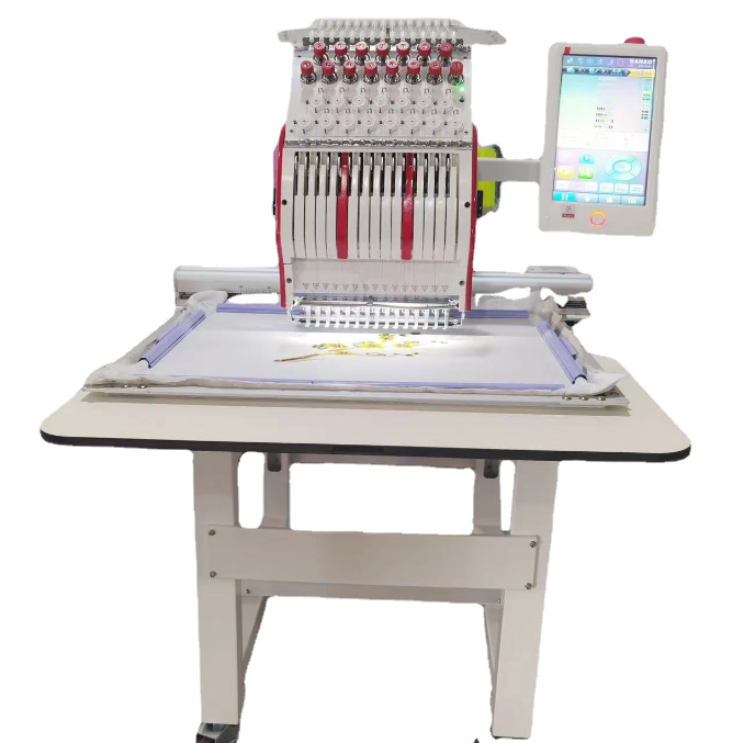 High Speed 1 Header Rotating Label 3d Computerized Sewing Embroidery Machine