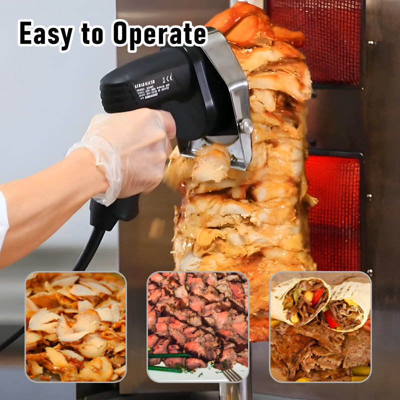 Commercial Electric Kebab Slicer Meat Slicer Kebab Knife Turkey Shawarma Doner Cutter