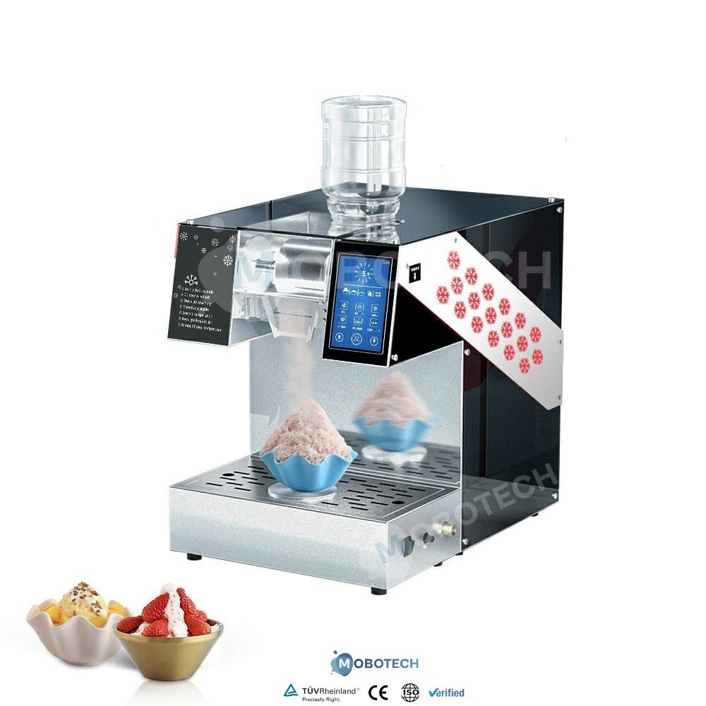 Korean rotate A snowflake noodle bingsu snow shaved ice flake maker dessert making machine