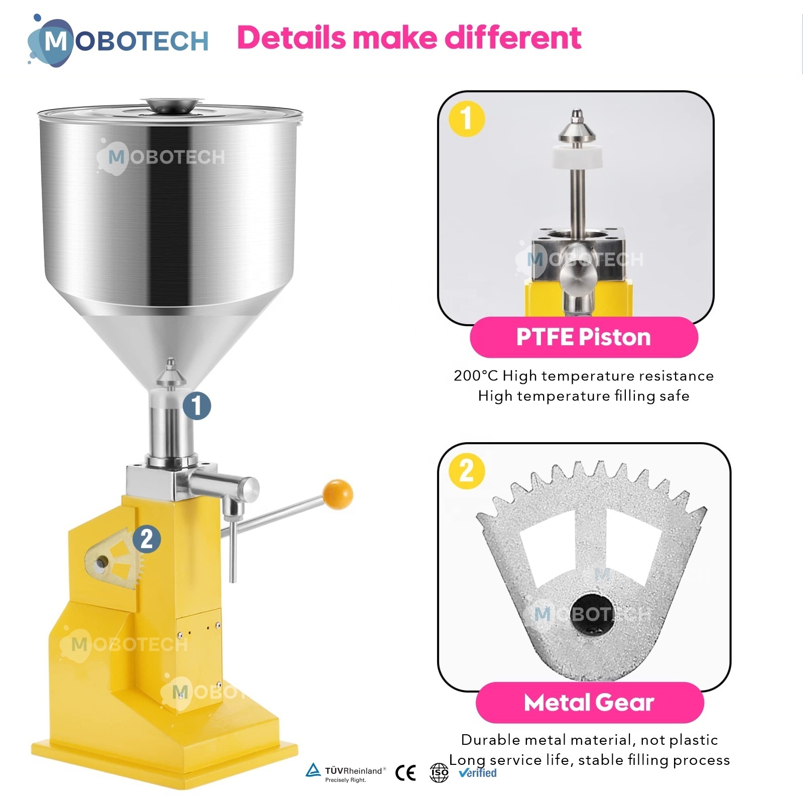 New design Advanced A03 Manual Cream/Paste/Liquid Manual Filling Machine with Scale