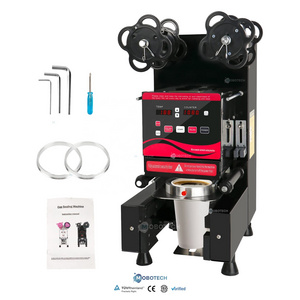 Automatic Bubble Boba tea sealing machine Plastic Cup Paper Cup Sealing Machine Sealing Machine And Table Top Bubble Tea Sealer