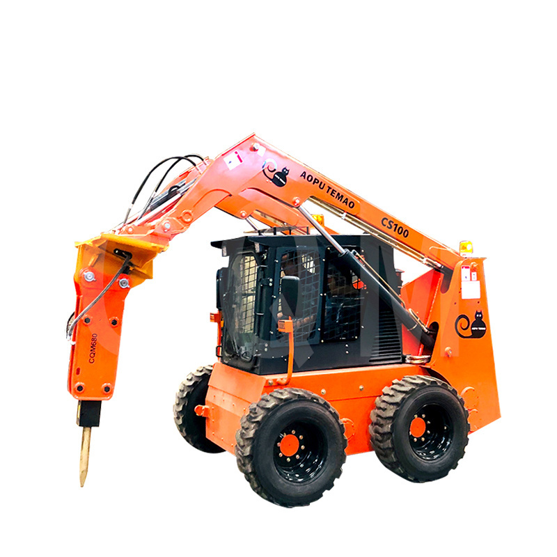 China Supply Wheel Skid Steer Loader Mini Diesel Skid Steers With Cheap Price