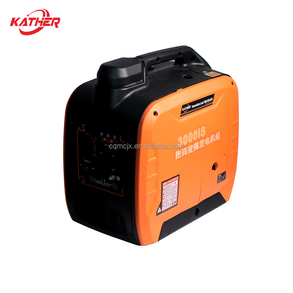 Recoil Start 230v 2kw Inverter Generator 2000w Gasoline Silent Inverter Ac Generator Outdoor Household Emergency Power Supply