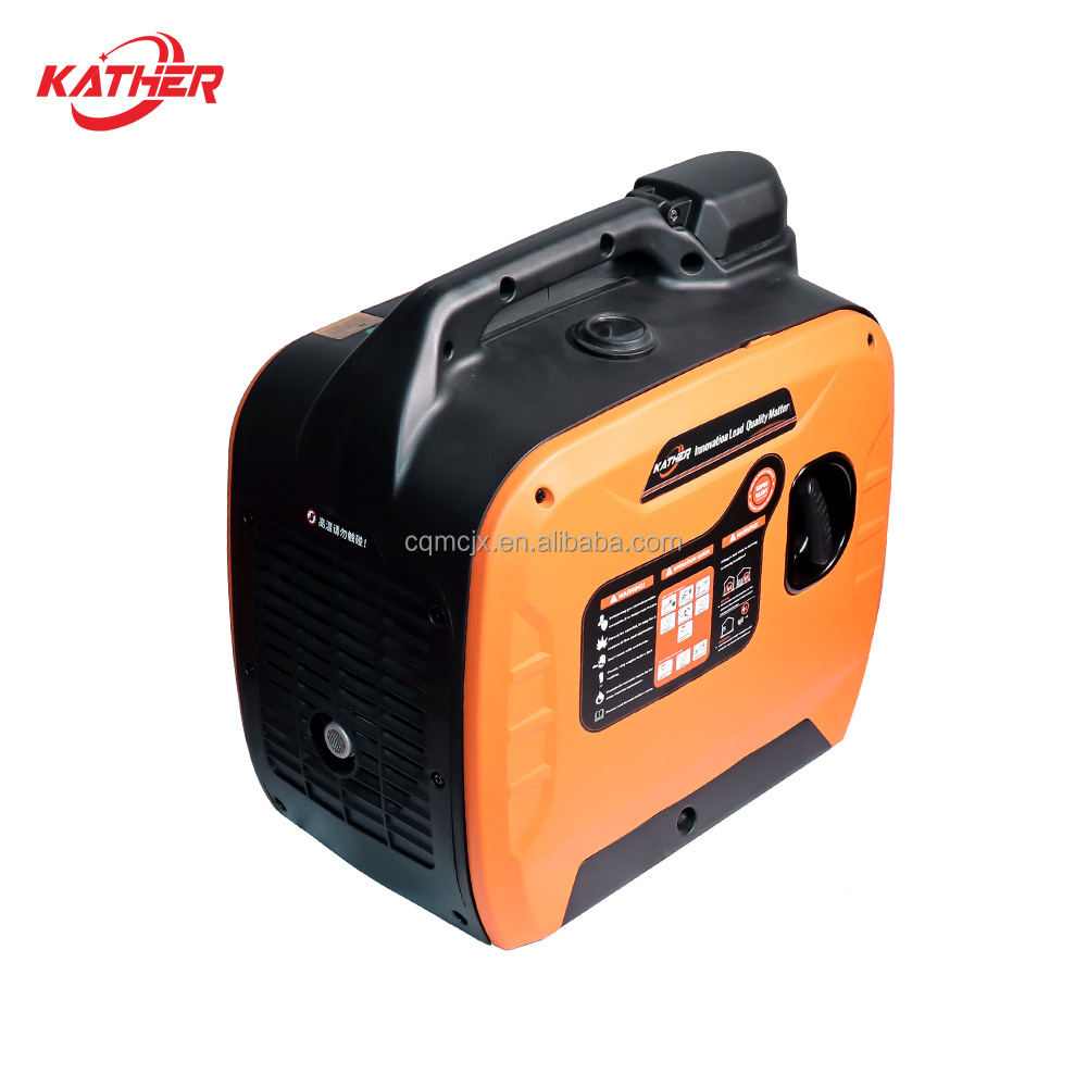 Recoil Start 230v 2kw Inverter Generator 2000w Gasoline Silent Inverter Ac Generator Outdoor Household Emergency Power Supply