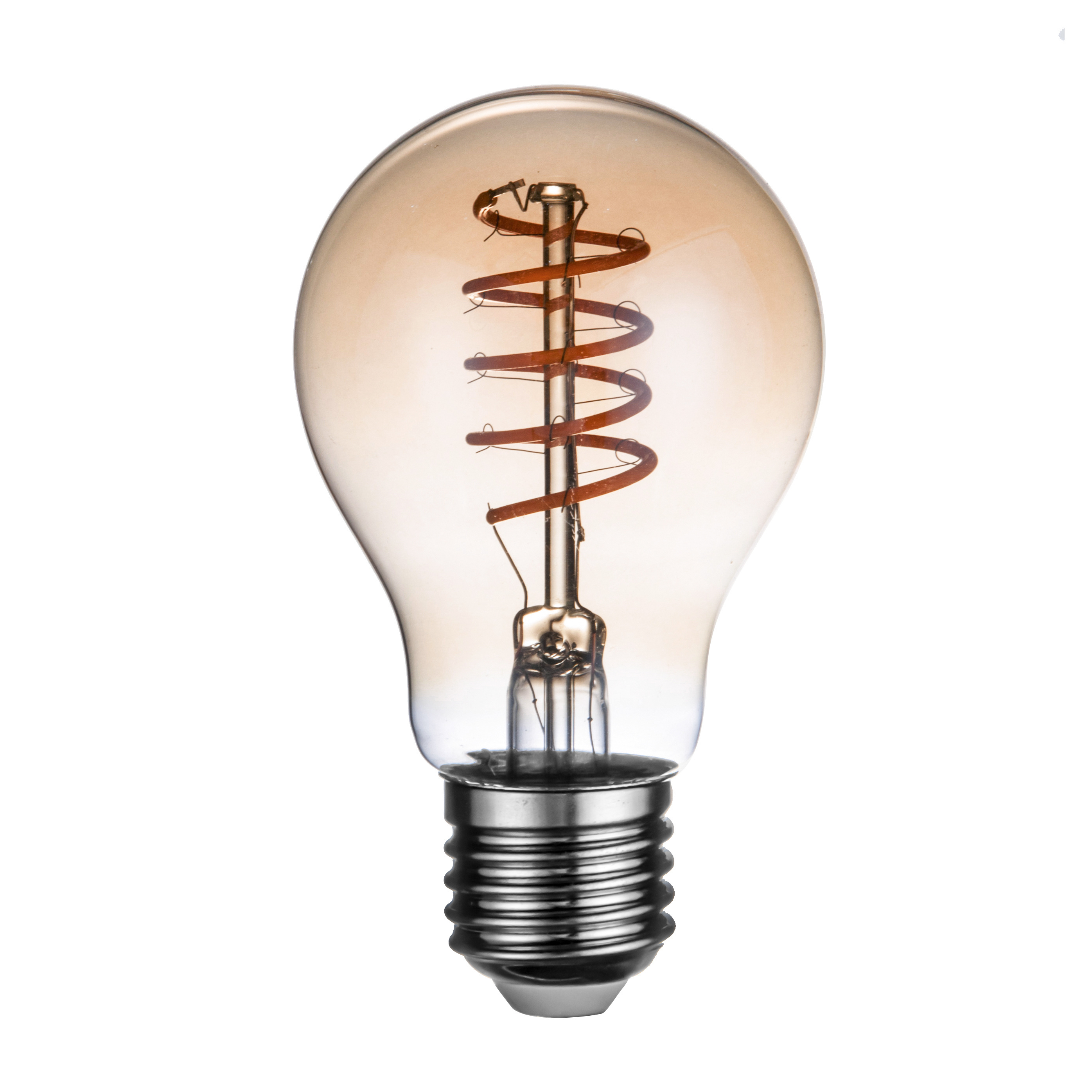 A60 A19 LED Filament Bulb E26 E27 B22 4W 6W 8W 10W 12W Amber/Somkey Glass Lamp Warm White Soft Light Glow CE RoHS Certified