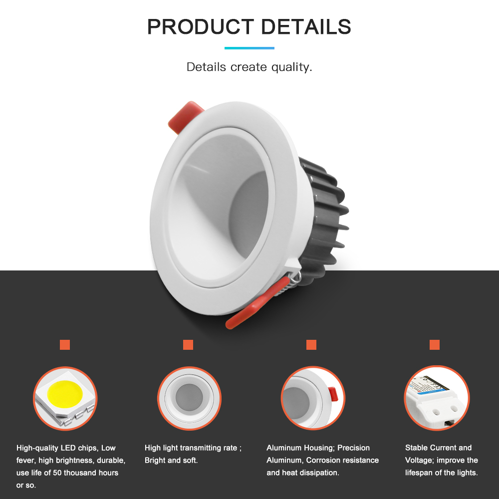 Smart RGB Ceiling Light Lamp Recessed Dimmable Wifi Downlight High Quality Tuya Zigbee Light Bulb