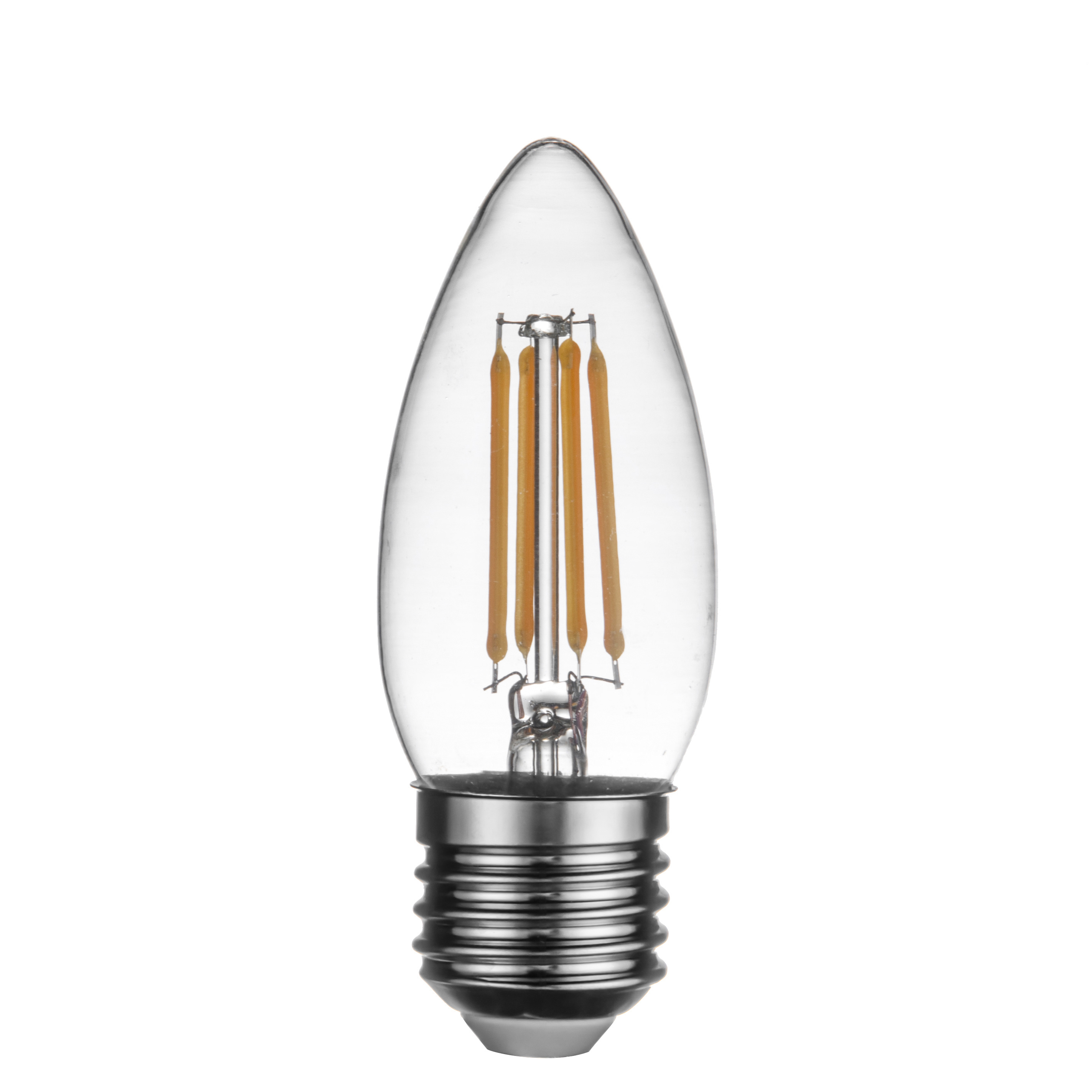 C35 E27 E26 Edison Bulb Candelabra LED Light Soft Filament Candle Bulb 2700K 4W 100V 220V