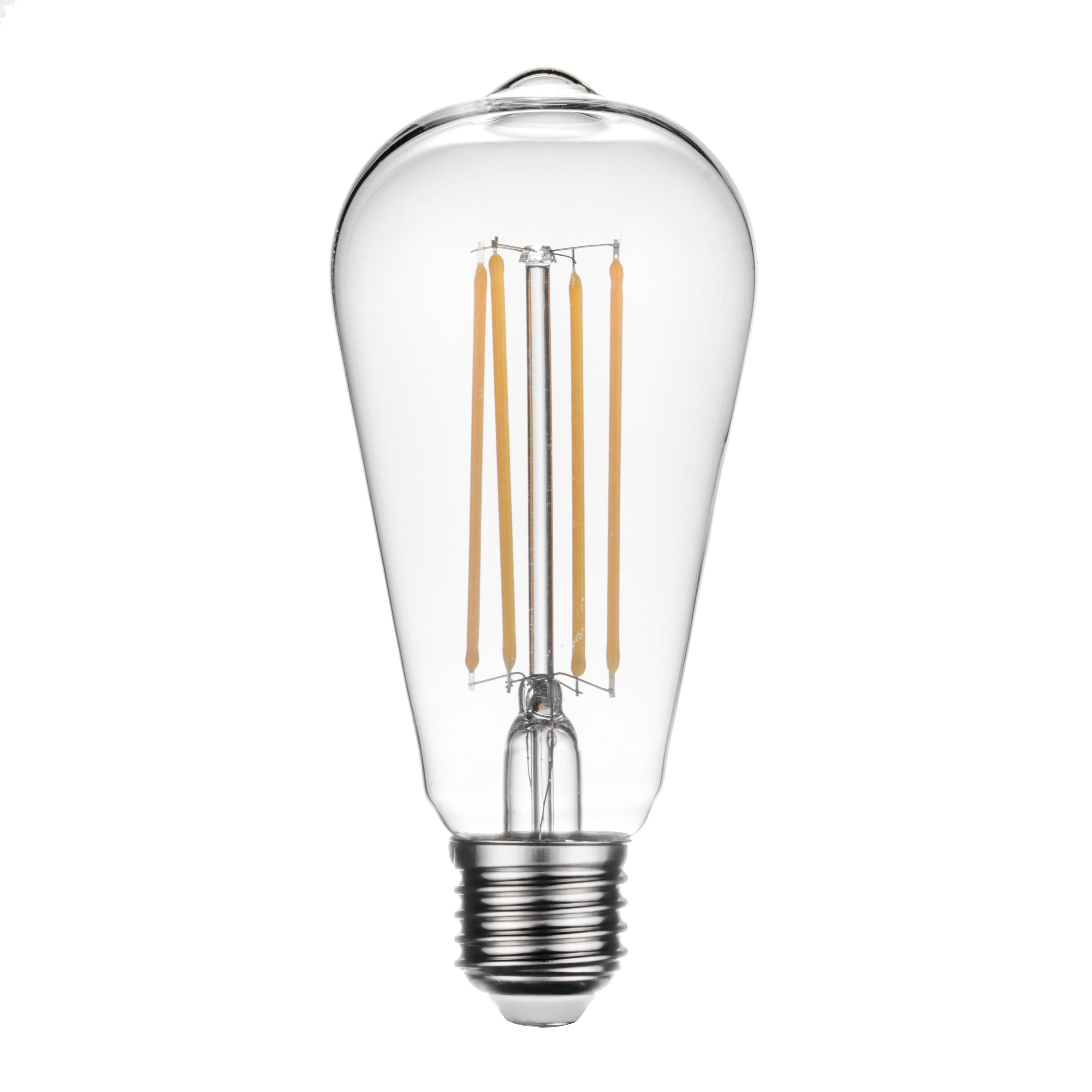 Vintage ST64 Tear Drop LED Classic Filament Edison Bulb 4W 6W 8W AC110V 220V E26 E27 B22 Warm White 2700K Dimmable