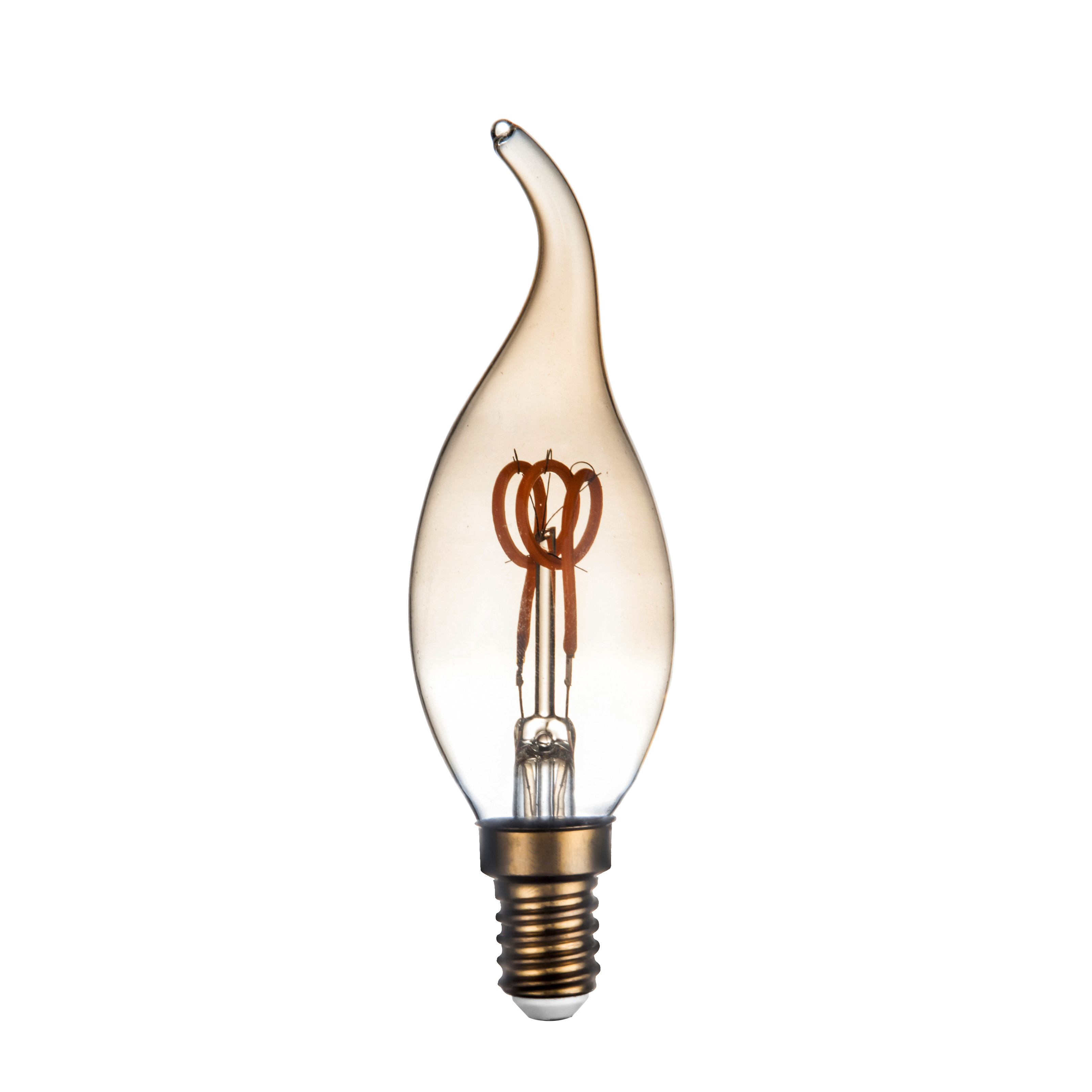 C35/CA11 Chandelier LED Light Bulb 4W 1800K Very Warm White E14 E12 Candelabra Edison Bulb Candle Lamp with Flame Tip