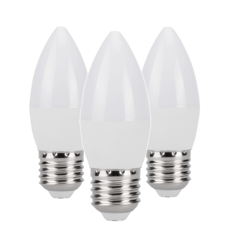 LED Candelabra Bulb Candle Bulb E12 E17 Base for Chandelier Ceiling Fan Blade Bulb Non-dimmable