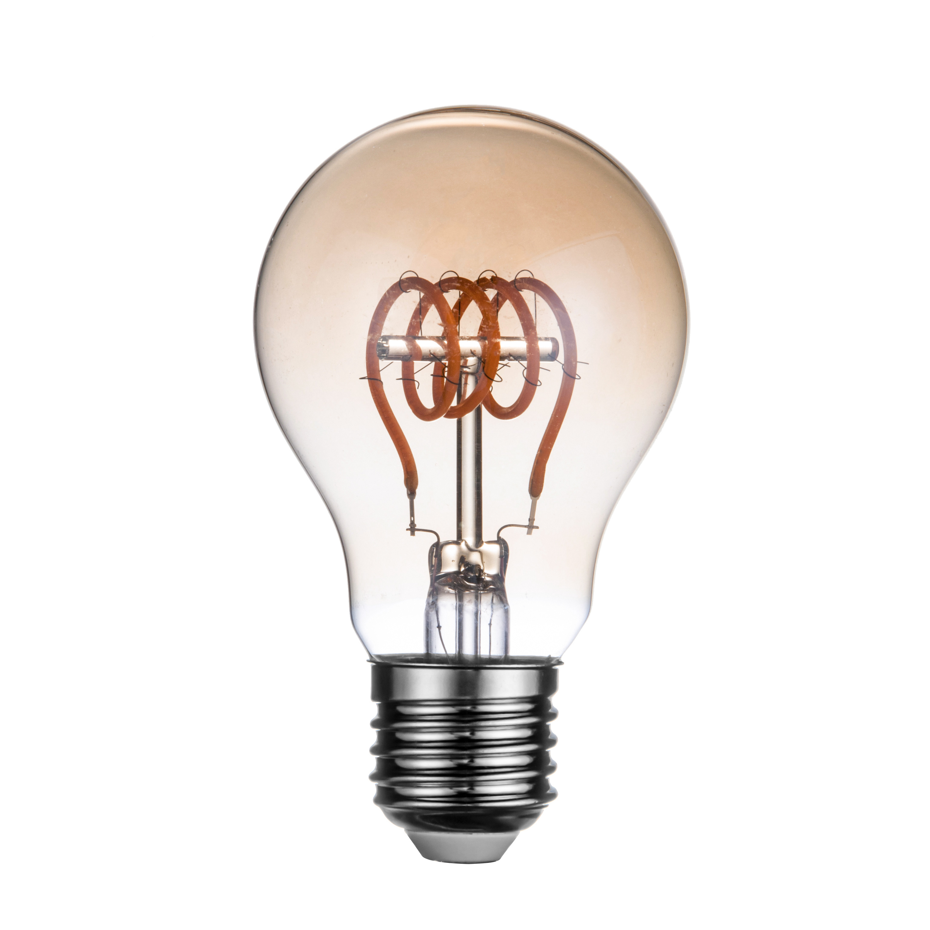 A60 A19 LED Filament Bulb E26 E27 B22 4W 6W 8W 10W 12W Amber/Somkey Glass Lamp Warm White Soft Light Glow CE RoHS Certified