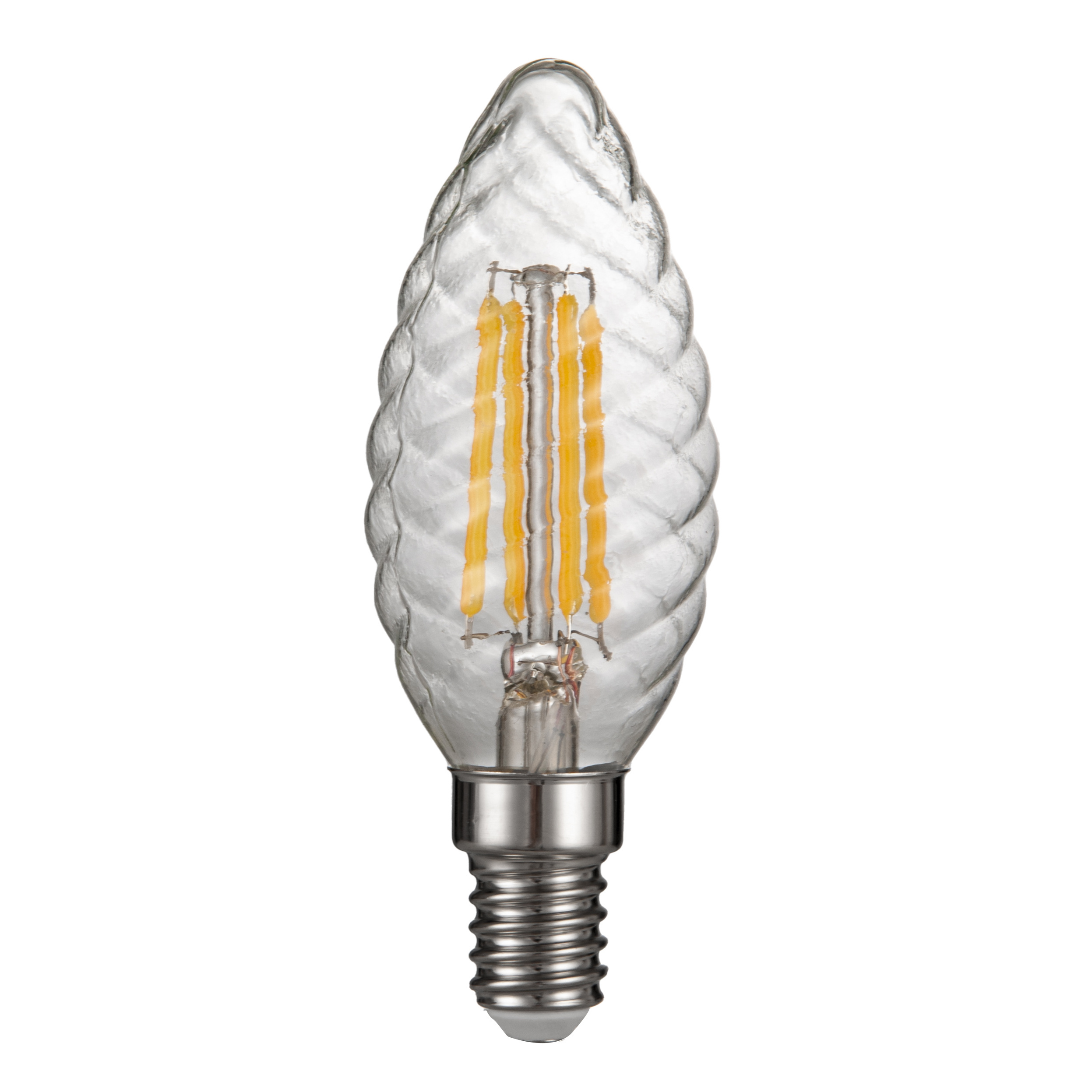 12V C35 Twisted Bulb Candle E14 0.5W 1W Candelabra Light Bulb Cheap Price High Quality Candle Lamp LED Filament