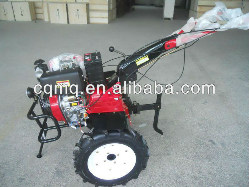 MeiQi 9hp 10hp 186F diesel engine power tiller with spare part