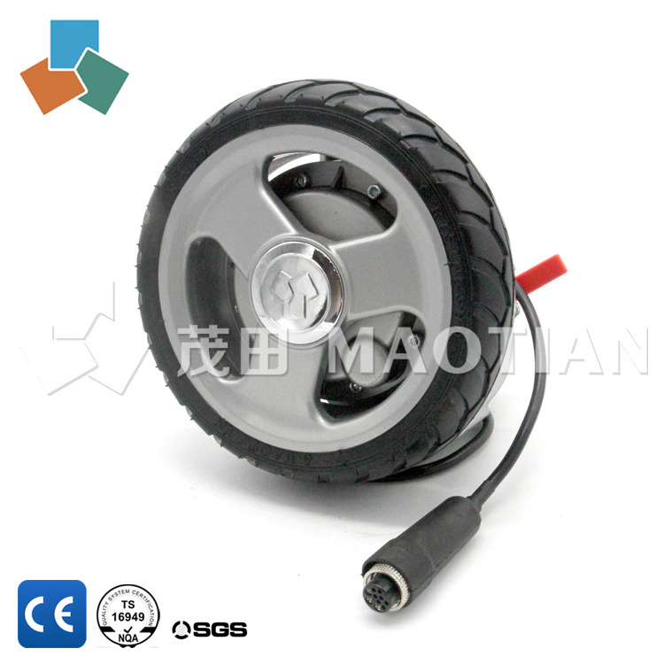 Small size big power 24v high torque bldc motor  MT18 / rated 3000rpm 180w dc hub motor / 8 inch dc gear motor with brake