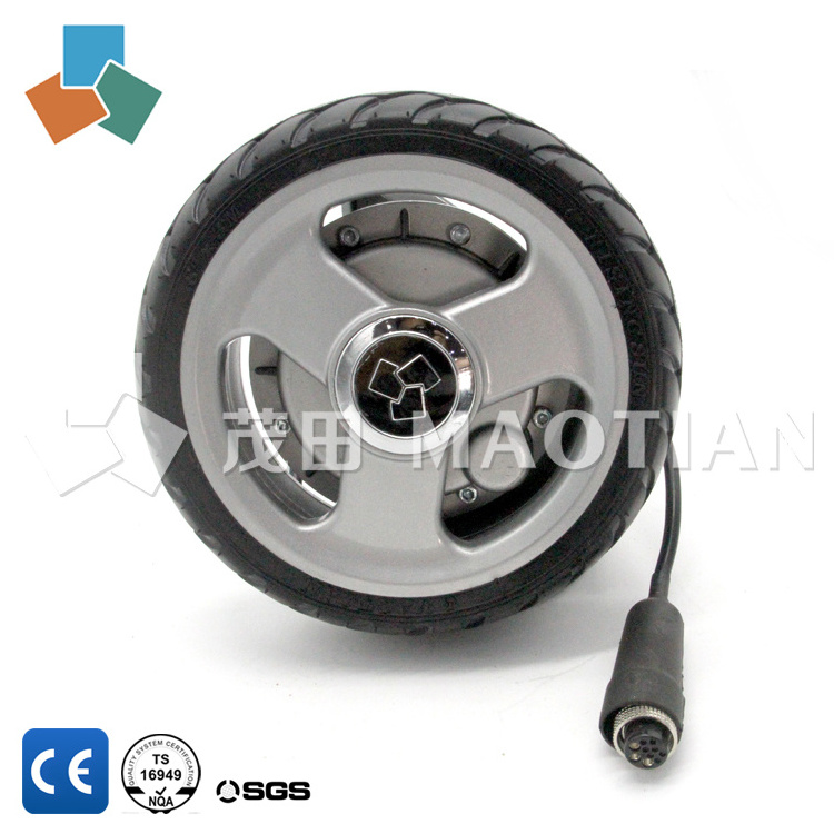 Small size big power 24v high torque bldc motor  MT18 / rated 3000rpm 180w dc hub motor / 8 inch dc gear motor with brake