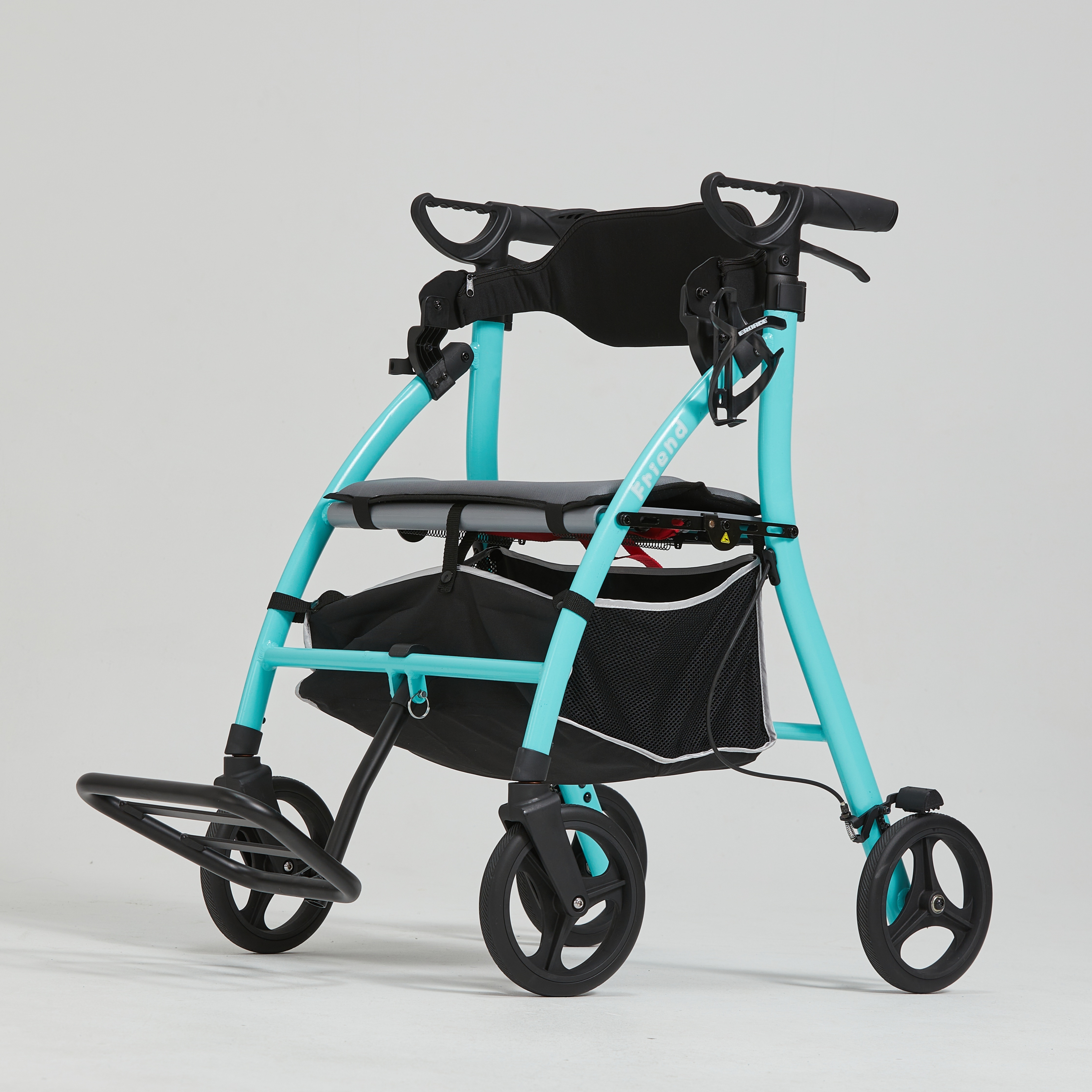 Lightweight 4 wheel Best Rolling Walker rollator with seat Foldable walker walking Aids assistance for the seniors